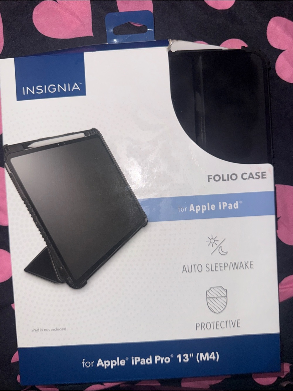 Black Folio Case for Apple iPad Pro 13" (M4)